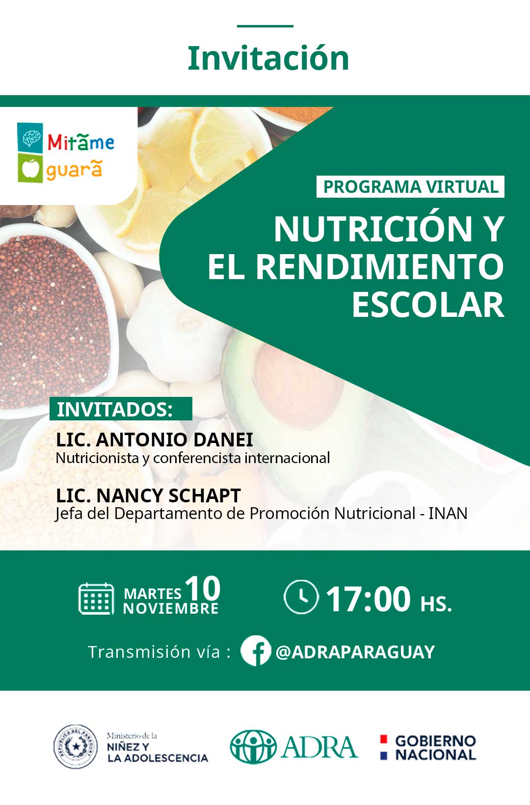 Inan Presentará Recomendaciones Alimentarias Para Los Escolares En El Conversatorio “nutrición Y 9873
